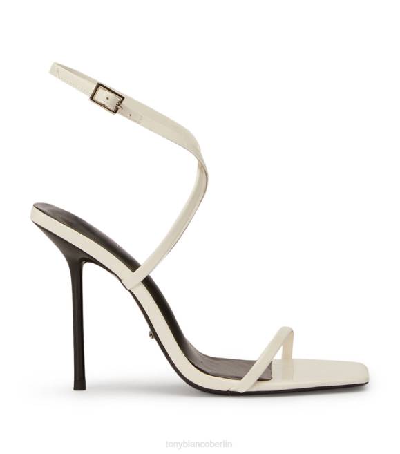 Stöckelschuhe| de Tony Bianco Frauen Naxos-Absätze weißes Lackleder 462448